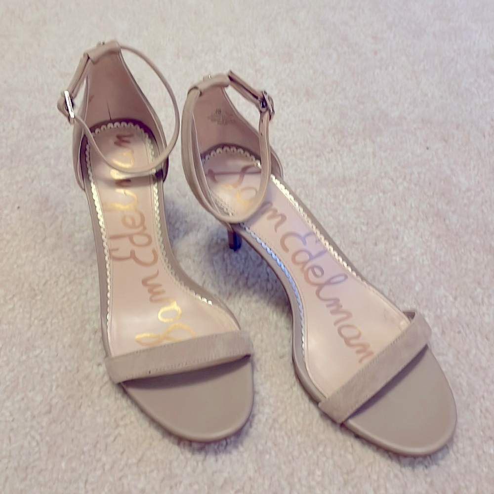 Sam Edelman Patti Suede Heeled Sandals, 8W